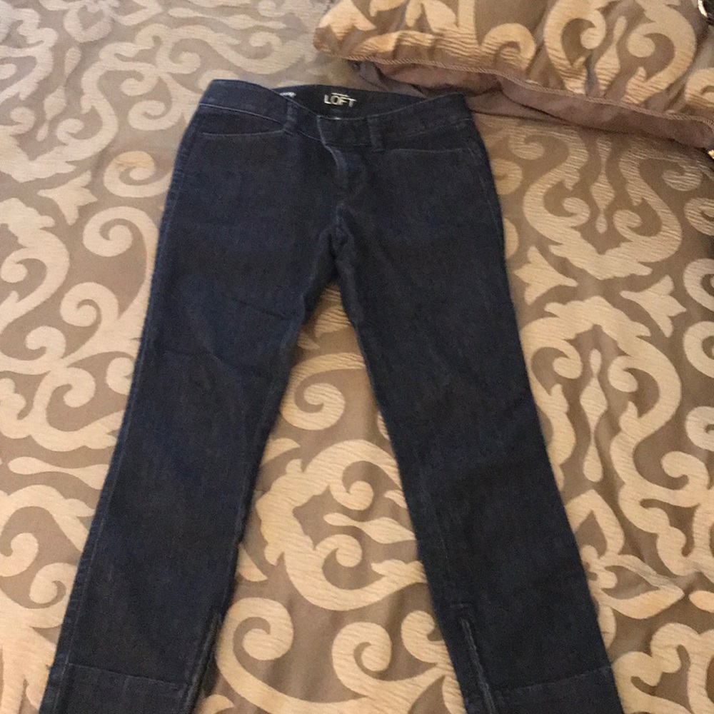 Cropped denim pants